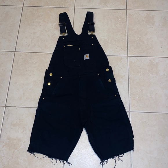Carhartt Pants - Carhartt Relaxed Fit Overall Denim Shorts